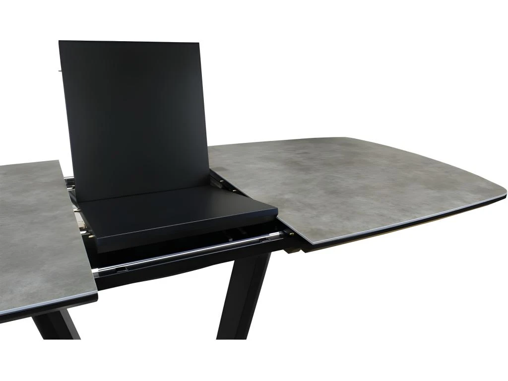 Table De Repas Extensible En Céramique Grise 160 à 200 Cm - CERA 5 Table De Repas Extensible En Céramique Grise 160 à 200 Cm - CERA – Image 5