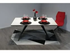 Table De Repas Extensible 160/240 Cm En Céramique Blanc - OPALE 6 Table De Repas Extensible 160/240 Cm En Céramique Blanc - OPALE -Deco.fr Soldes Boutique table a manger 10233703