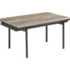 Table Extensible 160/240 Cm Céramique Effet Bois Pieds Droits - TEXAS 09 -Deco.fr Soldes Boutique table a manger 10233721