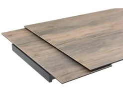 Table Extensible 160/240 Cm Céramique Effet Bois Pieds Droits - TEXAS 09 -Deco.fr Soldes Boutique table a manger 10233725