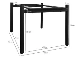 Table Extensible 160/240 Cm Céramique Effet Bois Pieds Droits - TEXAS 09 -Deco.fr Soldes Boutique table a manger 10233729