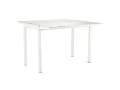 Table Extensible En Largeur 55/110 Plateau Verre Blanc - AGATE
