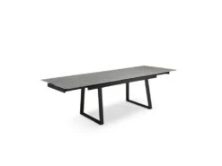 Table Extensible 160/240 Cm Céramique Gris Marbré Pied Luge - ARIZONA 02 -Deco.fr Soldes Boutique table a manger 10233853