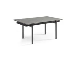 Table Extensible 160/240 Cm Céramique Gris Marbré Pieds Droits - ARIZONA 09