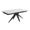 Table Extensible 160/240 Cm Céramique Blanc Pied étoile - OREGON 06 -Deco.fr Soldes Boutique table a manger 10233911