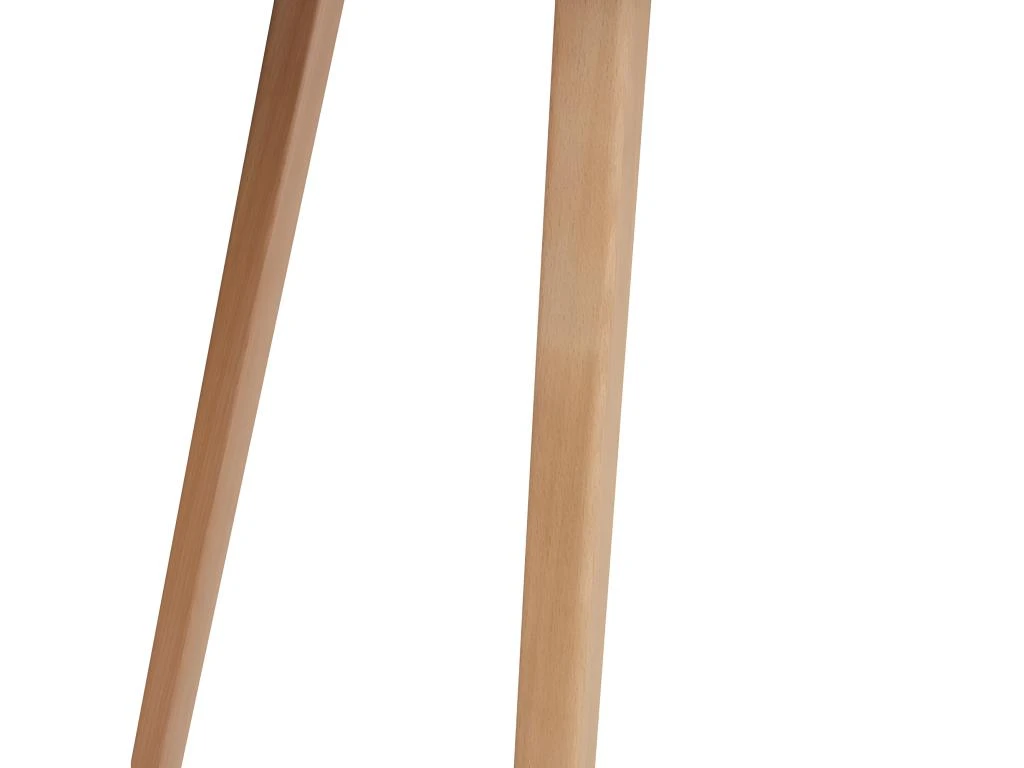 Table De Repas Ronde Et Blanche Avec Piètement En Bois D90 Cm - SWEETY 4 Table De Repas Ronde Et Blanche Avec Piètement En Bois D90 Cm - SWEETY – Image 4