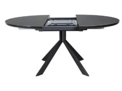 Table Ronde Extensible 120/160 Cm Céramique Gris Anthracite - HARDY 9 Table Ronde Extensible 120/160 Cm Céramique Gris Anthracite - HARDY -Deco.fr Soldes Boutique table a manger 10346567