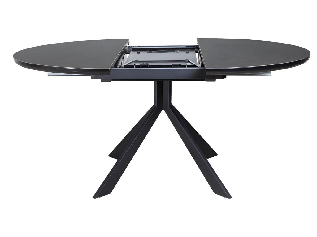 Table Ronde Extensible 120/160 Cm Céramique Gris Anthracite - HARDY 5 Table Ronde Extensible 120/160 Cm Céramique Gris Anthracite - HARDY – Image 5