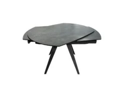 Table Extensible Ovale 120/180 Cm Céramique Gris Anthracite - ADELPHIA -Deco.fr Soldes Boutique table a manger 10346617