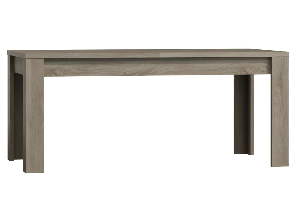 Table Extensible Pour Salle à Manger ROMI. Dimensions 180cm Avec Rallonge 40cm. Coloris Oak Canyon, Chêne Clair 2 Table Extensible Pour Salle à Manger ROMI. Dimensions 180cm Avec Rallonge 40cm. Coloris Oak Canyon, Chêne Clair – Image 2