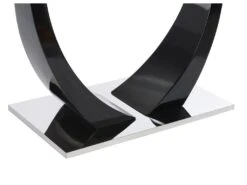 Table à Manger 8 Couverts En Verre Trempé, MDF Et Acier Inoxydable - Noir - MEZZO II 13 Table à Manger 8 Couverts En Verre Trempé, MDF Et Acier Inoxydable - Noir - MEZZO II -Deco.fr Soldes Boutique table a manger 10850733