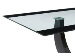 Table à Manger 8 Couverts En Verre Trempé, MDF Et Acier Inoxydable - Noir - MEZZO II 12 Table à Manger 8 Couverts En Verre Trempé, MDF Et Acier Inoxydable - Noir - MEZZO II -Deco.fr Soldes Boutique table a manger 10850735