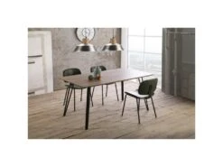 Table De Repas Bois/Métal - BILBAO 6 Table De Repas Bois/Métal - BILBAO -Deco.fr Soldes Boutique table a manger 11138753