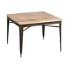 Table De Repas Carrée Acier/Bois Recyclé - CHALERSTON -Deco.fr Soldes Boutique table a manger 11138791