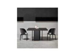 Table De Repas Carré Bois Noir - TEULAT ARQ -Deco.fr Soldes Boutique table a manger 11139565