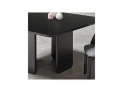 Table De Repas Carré Bois Noir - TEULAT ARQ -Deco.fr Soldes Boutique table a manger 11139569