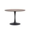 Table De Repas Ronde Noyer/Noir Pied Central - STILL -Deco.fr Soldes Boutique table a manger 11139639
