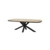 Table De Repas Ovale 200 Cm Chêne Miel/Métal - HERA -Deco.fr Soldes Boutique table a manger 11139801