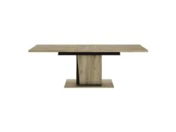 Table Rectangulaire Extensible Chêne/Noir - LIGNAC 8 Table Rectangulaire Extensible Chêne/Noir - LIGNAC -Deco.fr Soldes Boutique table a manger 11140239