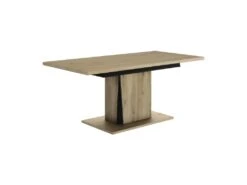 Table Rectangulaire Extensible Chêne/Noir - LIGNAC 9 Table Rectangulaire Extensible Chêne/Noir - LIGNAC -Deco.fr Soldes Boutique table a manger 11140241