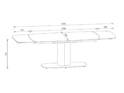 Table à Manger Extensible 6 à 10 Couverts En Céramique Et Métal - Effet Marbre Blanc Et Taupe - CARIOULA De Pascal MORABITO -Deco.fr Soldes Boutique table a manger 11199387