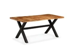 Table De Salon Salle Ă Manger Design Bois D'acacia Et Manguier 180 Cm 0902309