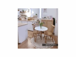 Table à Manger 2 Couverts En MDF Et Hêtre - Blanc - ROLENA -Deco.fr Soldes Boutique table a manger 11605185