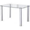 Table à Manger Cassa 140X80Cm Aluminium - Venprodin