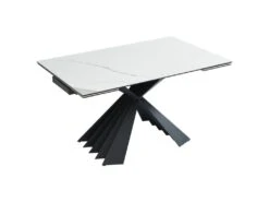 Table à Manger Extensible 4 à 8 Couverts En Céramique Et Métal - Effet Marbre Blanc Et Noir - BEKIM De Pascal MORABITO 19 Table à Manger Extensible 4 à 8 Couverts En Céramique Et Métal - Effet Marbre Blanc Et Noir - BEKIM De Pascal MORABITO -Deco.fr Soldes Boutique table a manger 12496229