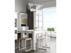 Table à Manger NICE - Blanc Et Marbre - SYMBIOSIS 9 Table à Manger NICE - Blanc Et Marbre - SYMBIOSIS -Deco.fr Soldes Boutique table a manger 12512469