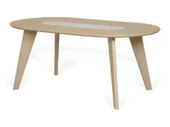 Table à Manger En Marbre LAGO - Chêne Et Marbre Blanc - TEMAHOME -Deco.fr Soldes Boutique table a manger 12512541