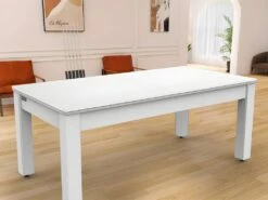 Plateau Dinatoire Pour Billard Convertible Arizona Blanc Laqué - Blanc 5 Plateau Dinatoire Pour Billard Convertible Arizona Blanc Laqué - Blanc -Deco.fr Soldes Boutique table a manger 12563353