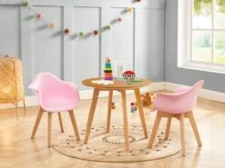 Table Enfant En MDF Et Hêtre - Coloris : Naturel - LOULOUNE