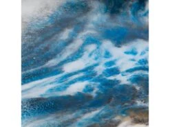 MALOI - Table D'Appoint Carrée Plateau Blanc Effet Aquarelle -Deco.fr Soldes Boutique table a manger 12694417