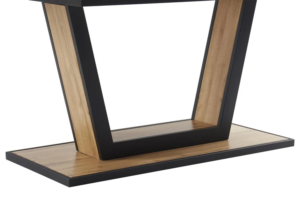 Table à Manger Extensible 6 à 10 Couverts En MDF Et Métal - Naturel Et Noir - VITENO 11 Table à Manger Extensible 6 à 10 Couverts En MDF Et Métal - Naturel Et Noir - VITENO – Image 11