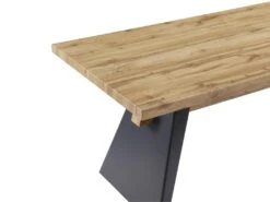 Table à Manger 8 Couverts En MDF - Naturel Et Anthracite - MILATU -Deco.fr Soldes Boutique table a manger 12873597