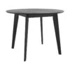 Table Ronde Réno 4 Personnes En Bois Noir D100 Cm -Deco.fr Soldes Boutique table a manger 13008951