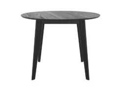 Table Ronde Réno 4 Personnes En Bois Noir D100 Cm -Deco.fr Soldes Boutique table a manger 13008959
