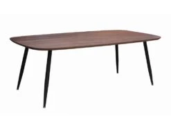 Table De Repas Noyer Massif Et Métal - 200L X 100P -Deco.fr Soldes Boutique table a manger 13016603