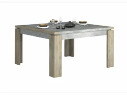 Table De Repas Carrée Bois/Gris - ALINE