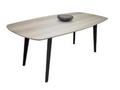 Table De Repas Ovale Massif Et Laqué - 200/280L X 100P