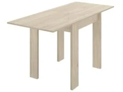 Table Extensible En Panneaux De Particules Mélaminés Coloris Chêne - Longueur 67.1-134.2 X Profondeur 67.1 X Hauteur 77.3-79.2 Cm -Deco.fr Soldes Boutique table a manger 13140749