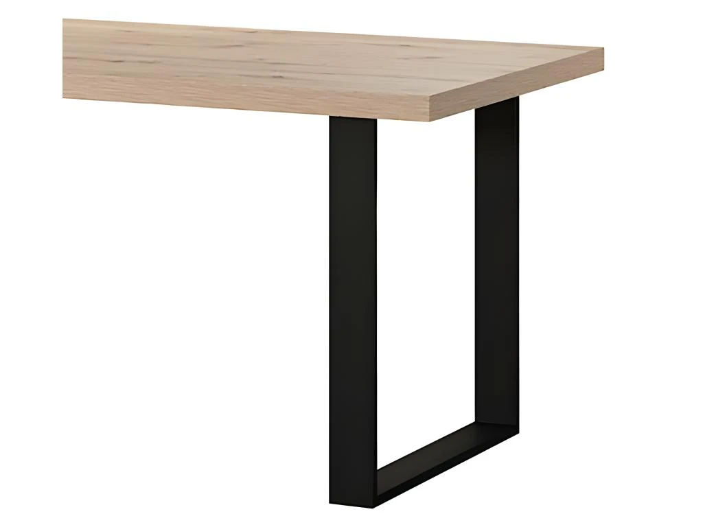 Table à Manger 180 Cm Pieds Métal Eden - Naturel 3 Table à Manger 180 Cm Pieds Métal Eden - Naturel – Image 3