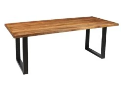 Table à Manger Design Bois Massif NIKO - Table Rectangulaire 200x100