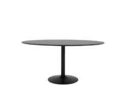 Taco Elipse - Table à Manger En Bois 160x110 - Couleur - Noir
