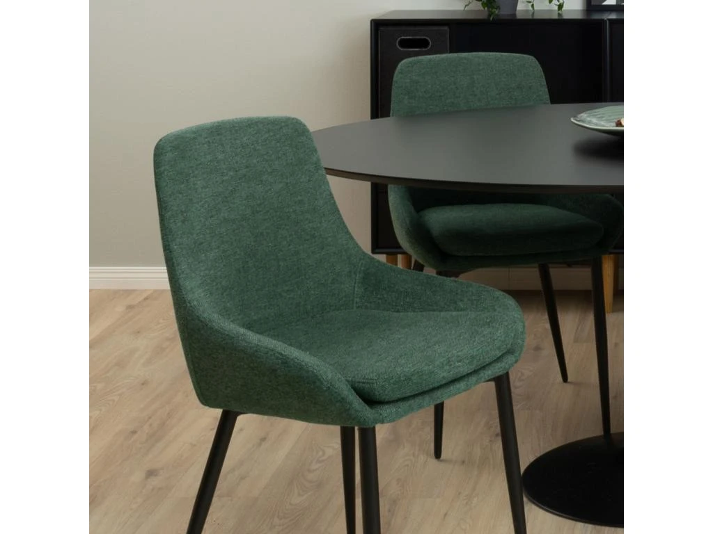 Taco Elipse - Table à Manger En Bois 160x110 - Couleur - Noir 7 Taco Elipse - Table à Manger En Bois 160x110 - Couleur - Noir – Image 7