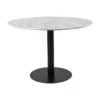 Bolzano - Table à Manger Ronde Effet Marbre ø110cm - Couleur - Blanc -Deco.fr Soldes Boutique table a manger 13297781