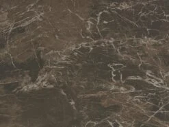 Table à Manger Extensible 6 à 8 Couverts En Céramique Et Métal - Effet Marbre Marron Et Noir - DONOTI -Deco.fr Soldes Boutique table a manger 13670171