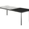 Table à Manger Extensible 4 à 10 Couverts En Céramique Et Métal - Effet Marbre Gris Et Noir - CARMONI -Deco.fr Soldes Boutique table a manger 14290645