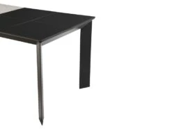 Table à Manger Extensible 4 à 10 Couverts En Céramique Et Métal - Effet Marbre Gris Et Noir - CARMONI -Deco.fr Soldes Boutique table a manger 14290653